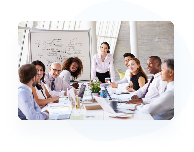 People at the meeting